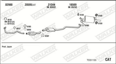 SISTEM DE ESAPAMENT WALKER TO51133