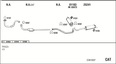 Układ wydechowy WALKER CI61007