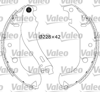 Комплект тормозных колодок VALEO 553866 для FIAT STRADA