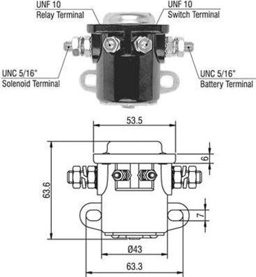 Solenoid Switch, starter 940113050017