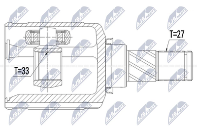 NTY NPW-NS-079 ШРУС  для NISSAN X-TRAIL (T32_) 2.0 dCi (T32)