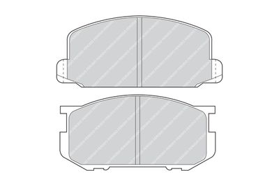 Комплект тормозных колодок, дисковый тормоз FERODO FDB226 для DAIHATSU CHARMANT
