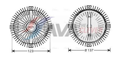 съединител, вентилатор на радиатора AVA Clever Choice MSC411