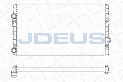 Радиатор, охлаждение двигателя JDEUS M-0300411 для VW VENTO