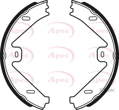 Brake Shoe Set, parking brake APEC SHU734