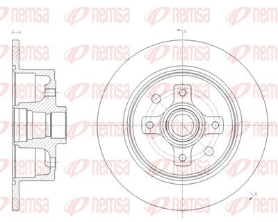 спирачен диск REMSA 6217.00