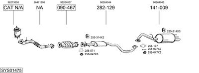 Изпускателна система BOSAL SYS01475
