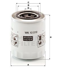 Bränslefilter MANN-FILTER WK 10 019