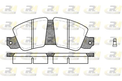 Комплект тормозных колодок, дисковый тормоз ROADHOUSE 2023.02 для FIAT 130