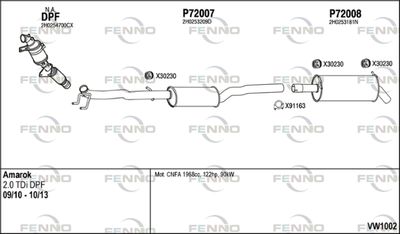 Układ wydechowy FENNO VW1002