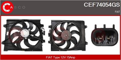 MOTOR ELECTRIC VENTILATOR CASCO CEF74054GS