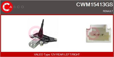CASCO CWM15413GS Двигатель стеклоочистителя  для RENAULT (Рено)