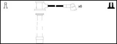 Комплект проводов зажигания LEMARK HOES1111 для HYUNDAI COUPE