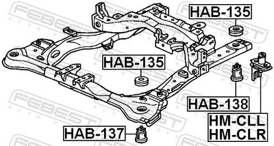 SUPORT AX FEBEST HMCLR 1