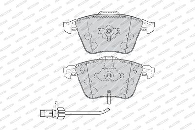 BREMSBELAGSATZ SCHEIBENBREMSE FERODO FDB1827 1
