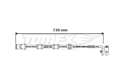 TOMEX Brakes TX 30-39 Датчик износа тормозных колодок  для CHEVROLET ASTRA (Шевроле Астра)