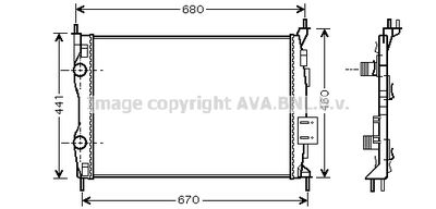 Радиатор, охлаждение двигателя AVA QUALITY COOLING DNA2278 для NISSAN QASHQAI