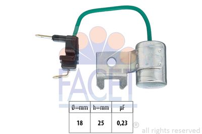 Конденсатор, система зажигания FACET 0.0179/95 для VW JETTA