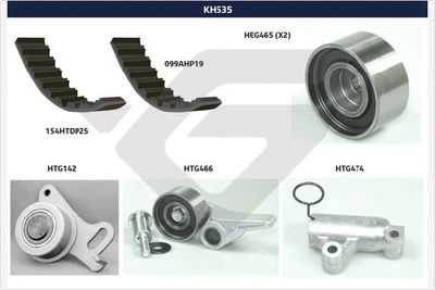 KH535 HUTCHINSON Комплект ремня ГРМ