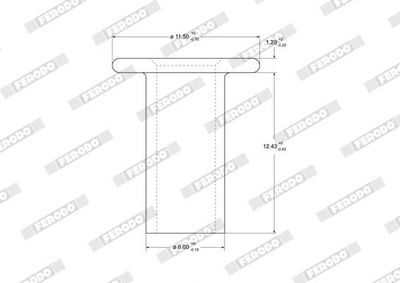 NIT MATERIAL FRICTIUNE SABOTI FRANA FERODO 93048 1