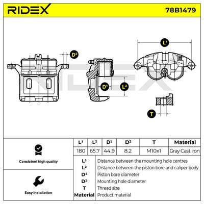 спирачен апарат RIDEX