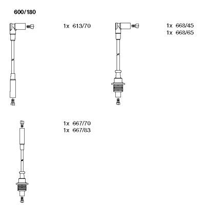 SET CABLAJ APRINDER BREMI 600180