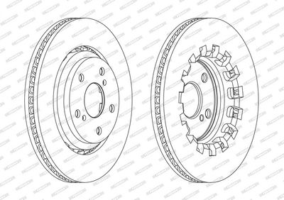 BREMSSCHEIBE FERODO DDF2268C 1