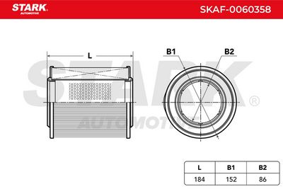 въздушен филтър STARK SKAF-0060358