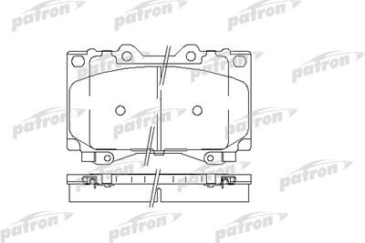 Комплект тормозных колодок, дисковый тормоз PATRON PBP1456 для LEXUS LX