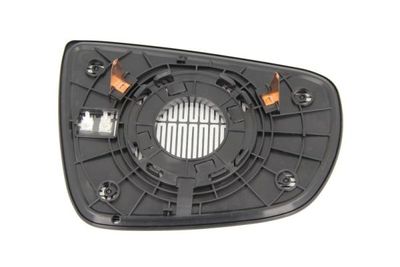 Zijspiegel glas Links (asferisch, met verwarming, chroom) past: KIA CARENS IV 03.13-