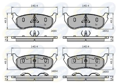 COMLINE CBP01763 Тормозные колодки и сигнализаторы  для FORD USA EXPLORER (U2, U_) 4.0 4WD