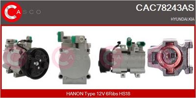 COMPRESOR CLIMATIZARE CASCO CAC78243AS