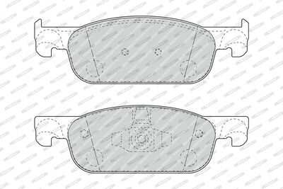 BREMSBELAGSATZ SCHEIBENBREMSE FERODO FDB4907 1