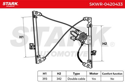 стъклоподемник STARK SKWR-0420433