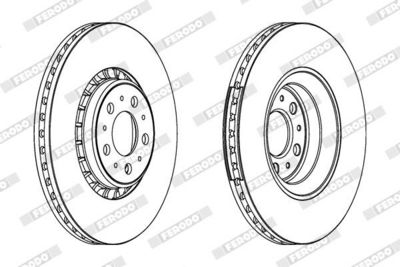 BREMSSCHEIBE FERODO DDF1371C1 1