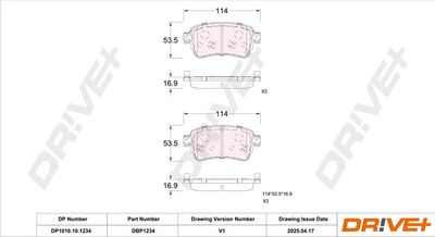 BREMSBELAGSATZ SCHEIBENBREMSE DR!VE+ DP1010101234 2