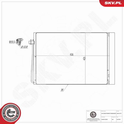 CONDENSATOR CLIMATIZARE ESEN SKV 86SKV279 6