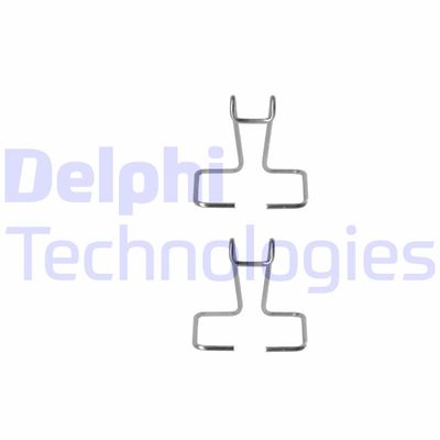 Комплектующие, колодки дискового тормоза DELPHI LX0204 для CITROËN AMI