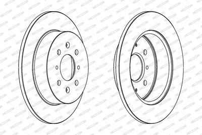 BREMSSCHEIBE FERODO DDF1466C 1