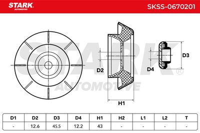 тампон на макферсън STARK SKSS-0670201