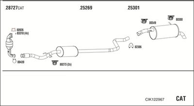 Układ wydechowy WALKER CIK122967