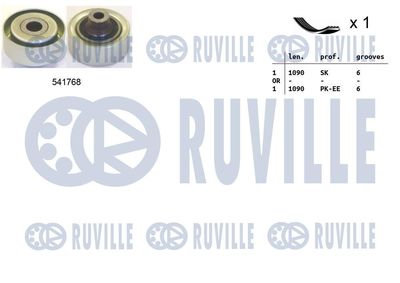 SET CUREA TRANSMISIE CU CANELURI RUVILLE 570075