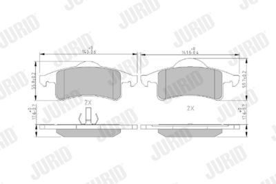 Brake Pad Set, disc brake 573374J