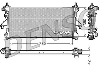 DENSO DRM21102 Радиатор охлаждения двигателя  для PEUGEOT BOXER (Пежо Боxер)