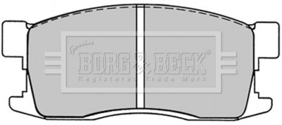 Комплект тормозных колодок, дисковый тормоз BORG & BECK BBP1225 для HONDA QUINTET