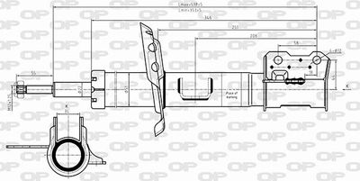 OPEN PARTS SAB8649.31 Амортизаторы  для OPEL MERIVA B вэн (S10) 1.6 CDTI (75)