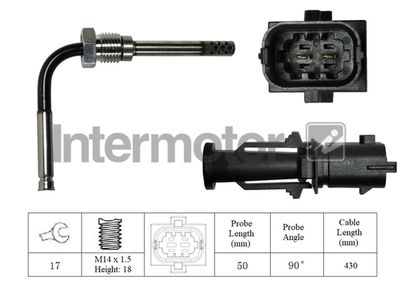 Sensor, exhaust gas temperature Intermotor 27155