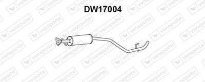 Средний глушитель выхлопных газов VENEPORTE DW17004 для DAEWOO NUBIRA