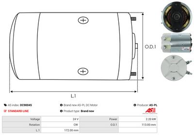MOTOR ELECTRIC AS-PL DC9004S 3