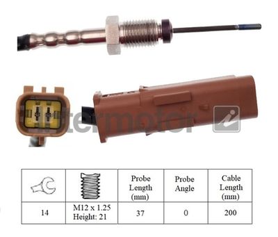 Sensor, exhaust gas temperature Intermotor 27028